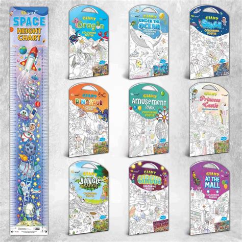 GIANT JUNGLE SAFARI COLOURING POSTER, GIANT AT THE MALL COLOURING ...