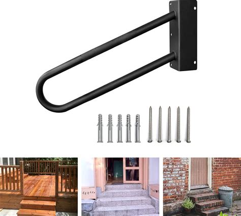 Buy Onlyme Outdoor Stair Railing, 17.7inch Handrails for Indoor Stairs ...