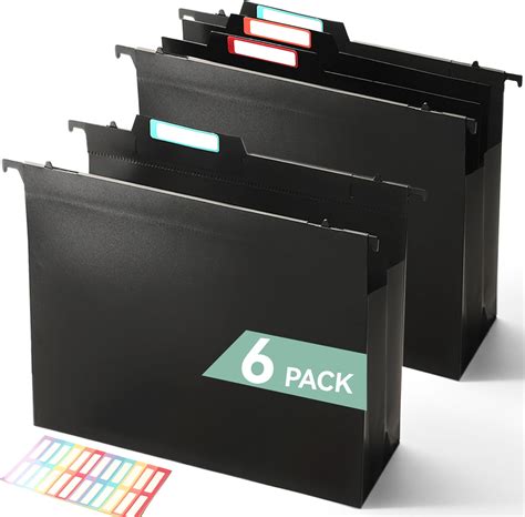 Amazon.com : 2-in-1 Expanding Hanging File Folders for Filing Cabinet ...