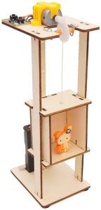 KitsGuru DIY Wooden Elevator lift Physical Learning Toy Science ...