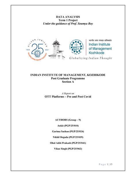 Group 9 DA Report - About OTT platform - DATA ANALYSIS Term 1 Project ...