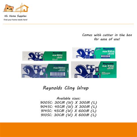 [SG STOCK READY] Reynolds Cling Wrap | Plastic Cling Wrap | Shopee ...