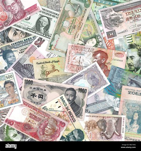 A selection of bank notes Stock Photo - Alamy