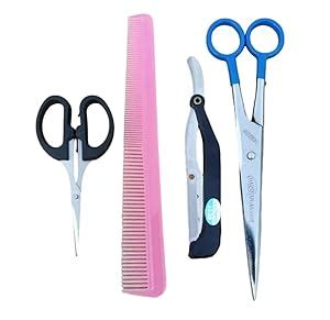 DARSHAN Professional Salon Barbers Hair Cutting Scissor,Folding Razor ...