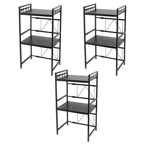 Kuber Industries 2-Layer Microwave Oven Rack|Telescopic Storage Rack ...