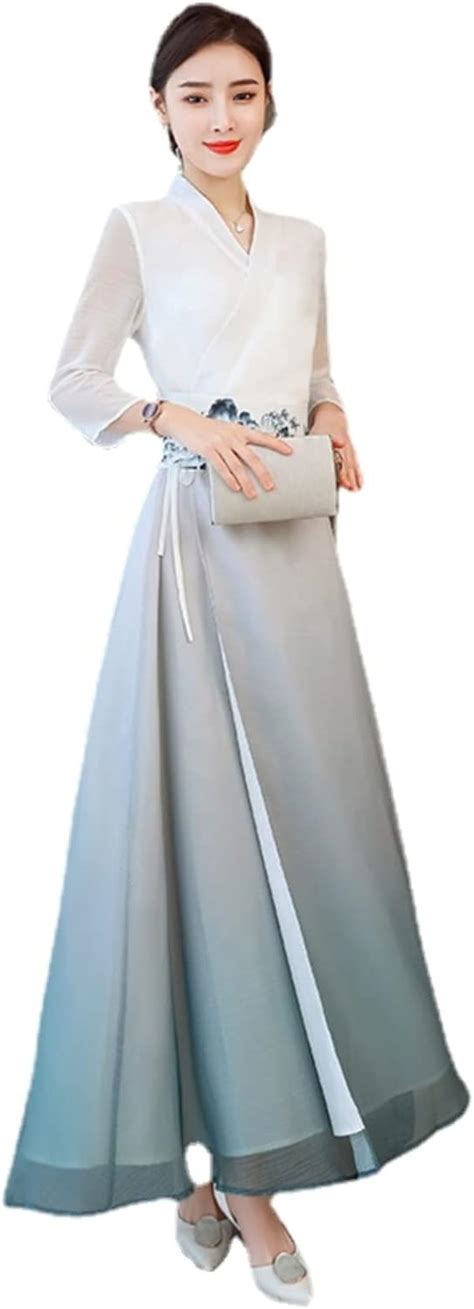 Hanfu Women Chinese Dress Traditional Long Qipao India | Ubuy