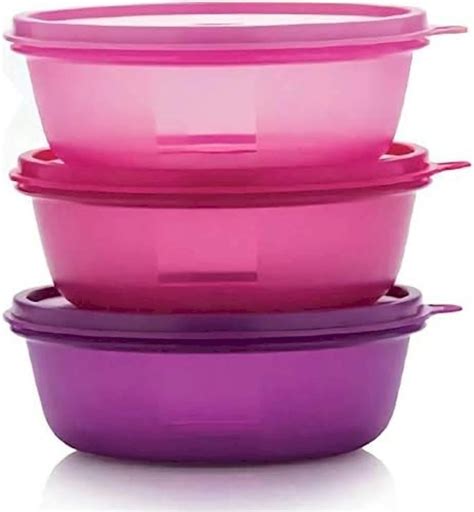 Buy Tupperware Plastic Pink, Purple Leftover Bowl Set Storage Food ...