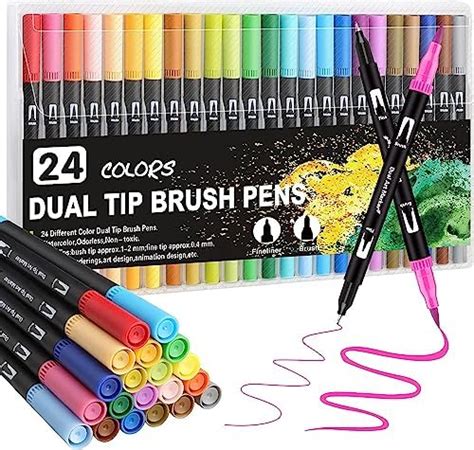 Camlin Brush Pens|24 Shades|Multicolor : Amazon.in