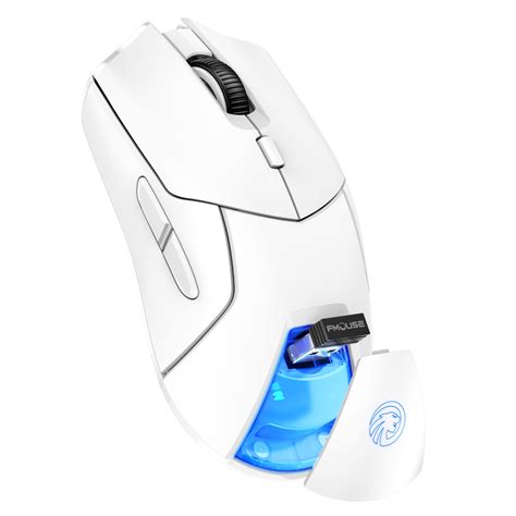 White Wireless Gaming Mouse Tri Mode 2 4g Bluetooth Wired | Desertcart ...