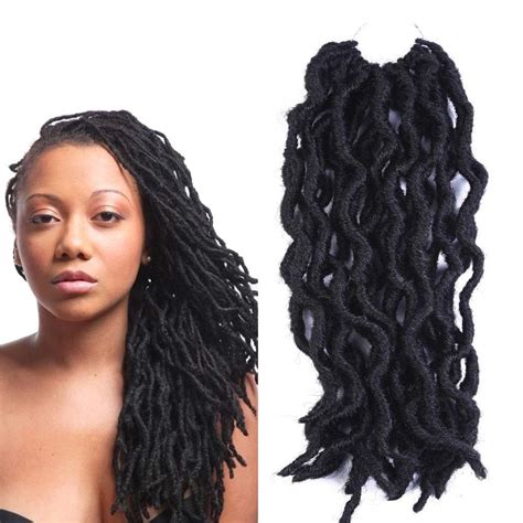 Buy Bo Locs Crochet Hair 6 Packs 12inch Nu Locs Crochet Hair Extensions ...
