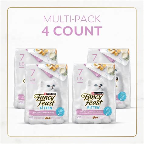 FANCY FEAST Kitten Savory Chicken & Turkey Dry Cat Food, 7-lb bag ...