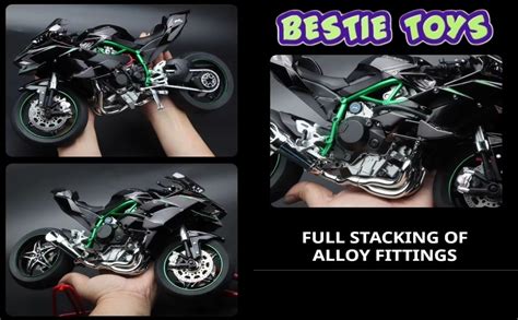 Bestie toys Die Cast Motorcycletoy 1:6 Scale for H2R Motorcycle Alloy ...