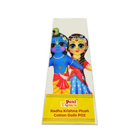 Radha Krishna Plush Cotton Washable Dolls Pack Of 2 – Desi Toys