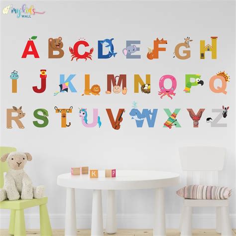 'Illustrated Alphabets' Wall Stickers – My Kids Wall