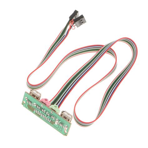 Computer Case Front Panel USB Audio Port Mic Earphone Cable 6.8CM ...