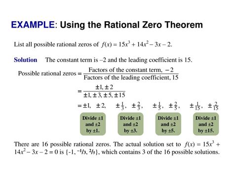 Image result for Color-Coded Sheets for Introducing Rational Zero Theorem
