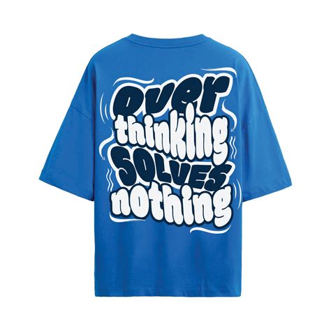 Overthinking | Identity Is Everything | Oversized T-shirt | Blue – Angi ...