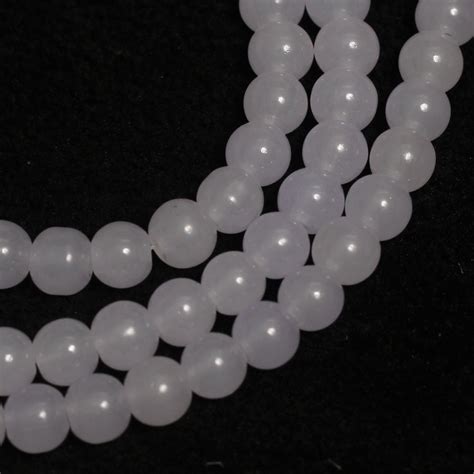 8mm 15 Inch Plain Glass Beads Round Strings