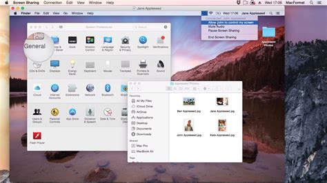 Mac OS ScreenShare 的图像结果