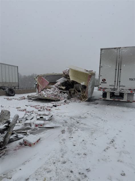 'Expensive' semi truck crash leaves Will Rogers Turnpike covered in eggs