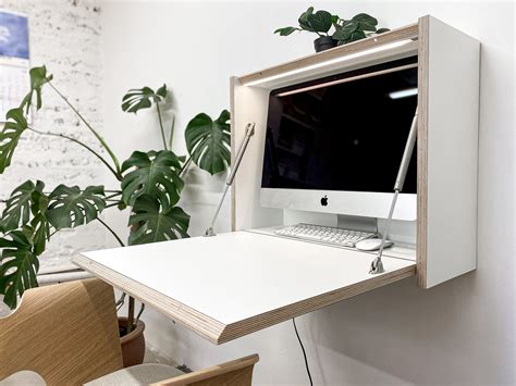 21.5 Monitor Desk Office Desk Folding Desk Space Saving Desk - Etsy ...