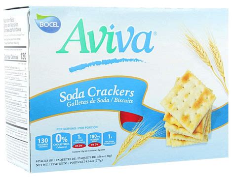 AVIVA ORIGINAL SODA CRACKERS IRF13 | INDIVIDUALLY WRAPPED FRESH | 1.06 ...