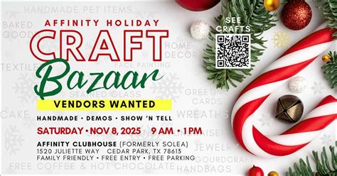 Affinity Holiday Craft Bazaar 2025, Affinity at Cedar Park, 8 November ...