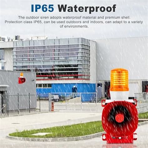 Saladulce Industrial Siren Alarm 0-130dB Outdoor Alarm Horn India | Ubuy