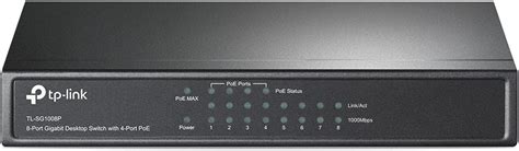 TP-Link 8 Port Gigabit Desktop Switch | 4 Port PoE 55W | 802.3AF ...