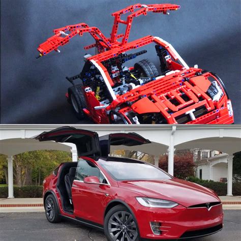 Tesla Model X Recreated On Amazing 1:10 Scale Model By Lego Technic Fan | Carscoops