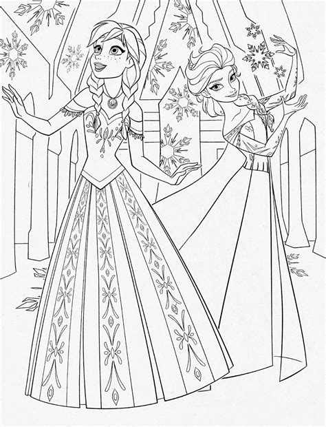 Disney Movie Princesses: "Frozen" Printable Coloring Pages