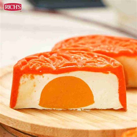 Mango Peach Ice Cream Mooncake - Rich Products Malaysia