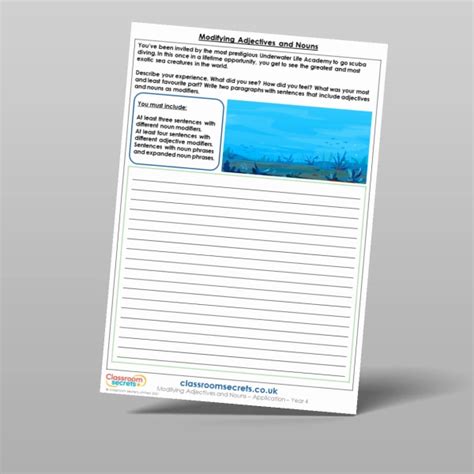 Image result for Modifying Nouns Worksheet