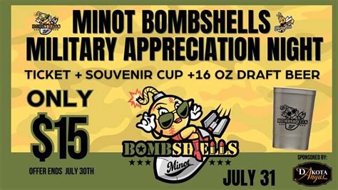Military Appreciation Night with the Bombshells, 1905 2nd St SE, STE #4 ...