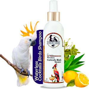 THE PET MOM Waterless Dry Bath Cocktails Bird Shampoo Spray For Cleanse ...