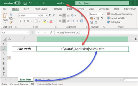 Image result for Excel Get Current Sheet File Path