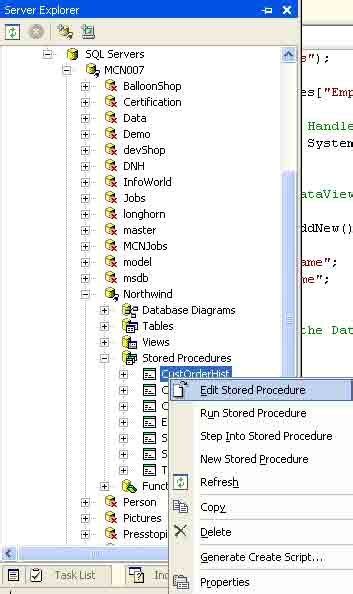 Procedures Stockees SQL Server VB.NET 的图像结果