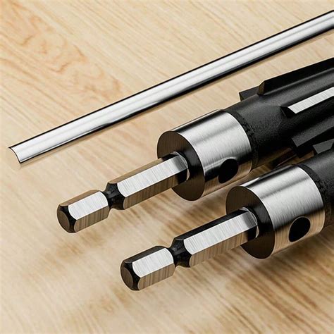 Conjunto de Brocas Escareador com Haste Sextavada, Brocas Escareador ...