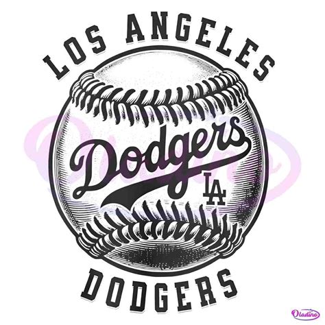 Vintage Los Angeles Dodgers Baseball Logo PNG - Oladino