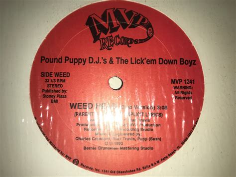 Pound Puppy D.J.'s & The Lick'em Down Boyz - Weed Head (12") | TAKINO ...