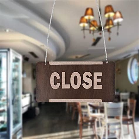 PRISTINDIA INTERNATIONAL Wooden Open and Close Hanging Sign Board for ...