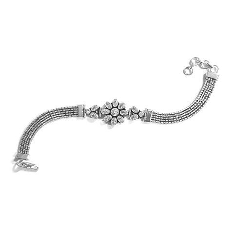 Buy Erika Jewels Sterling Silver Bracelet (Pure Chandi) - Trendy ...