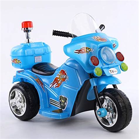 Toy House Mini Police Patrol Bike with Rechargeable Battery Operator ...