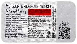Istavel 25 Mg Tablet 10 - Uses, Side Effects, Dosage, Price | Truemeds