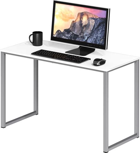 Small White Computer Desk 的图像结果