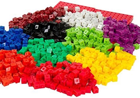 ETA hand2mind Centimeter Unit Cubes Set with 4 Baseboards : Amazon.in ...