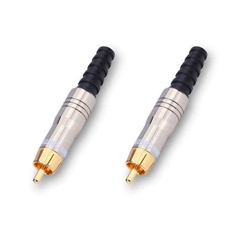 MX RCA MALE CONNECTOR IDEAL FOR AUDIO SUBWOOFER SPEAKER HOME THEATER ...