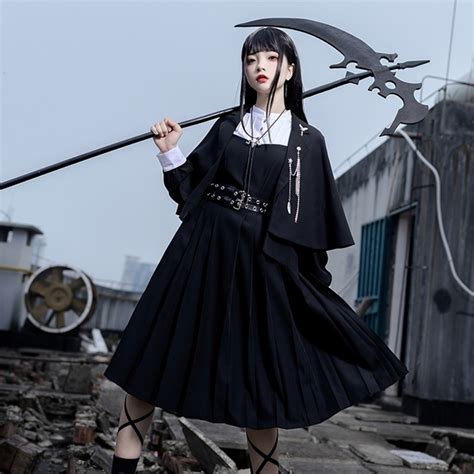 天使と悪魔 サブカル系 セットアップ フルセット ドレス マント ブローチ ベルト 病み可愛い サブカル服 イベント衣装 コンカフェ | 天使 ...
