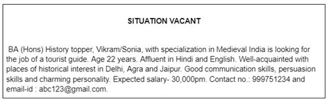 Samples of Advertisement Writing 的图像结果