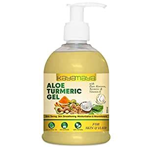 Kayamaya Aloe Turmeric Gel with 100% Pure Aloe Vera Plant, Turmeric ...